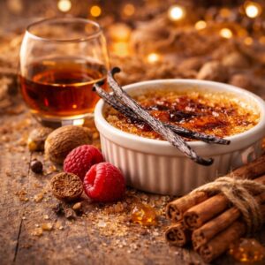 Vanilja-rommi crème brûlée