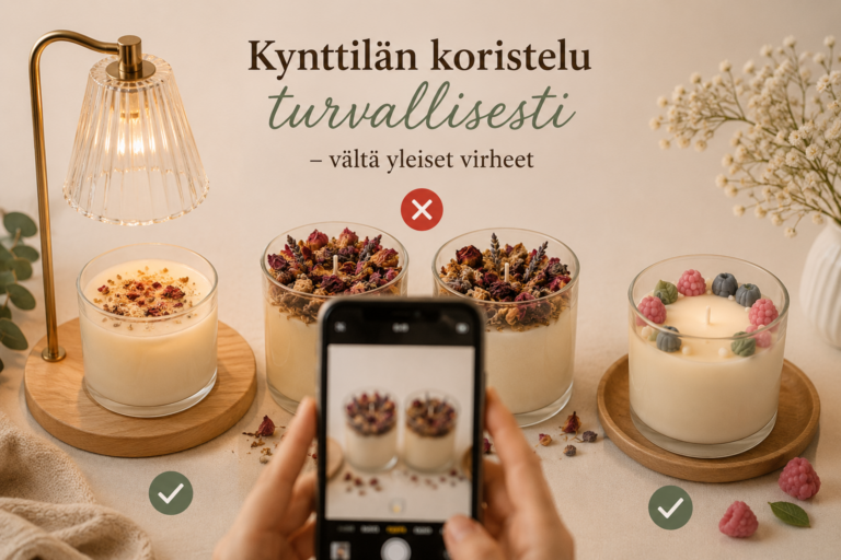 Kynttilän koristelu turvallisesti – vältä yleiset virheet