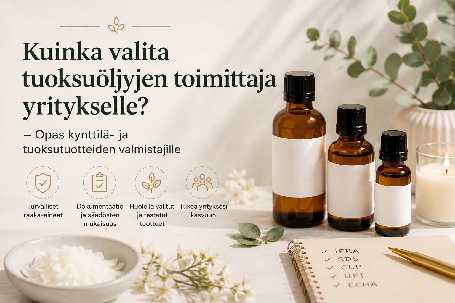 Kuinka valita tuoksuoljyjen valmistaja yritykselle